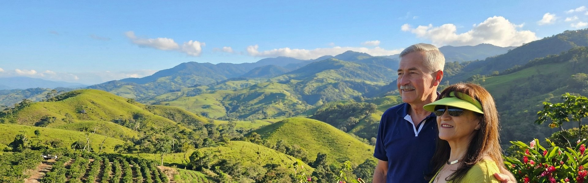 Ken and Yvonne Gardner at a Costa Rica beach sunset