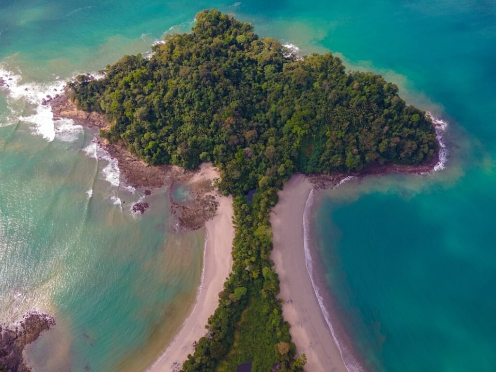 Costa Rica beach and rainforest scenery for an exploratory relocation trip